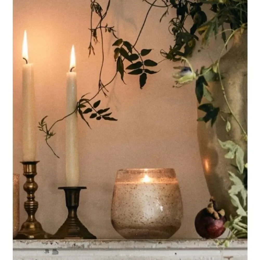 NWT Anthropologie Icicles Spiced Eggnog (Gourmand Spice) Candle, 65 HR Burn Time